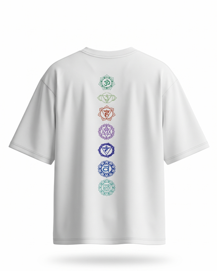 Seven Chakra : Printed Oversized T-Shirt