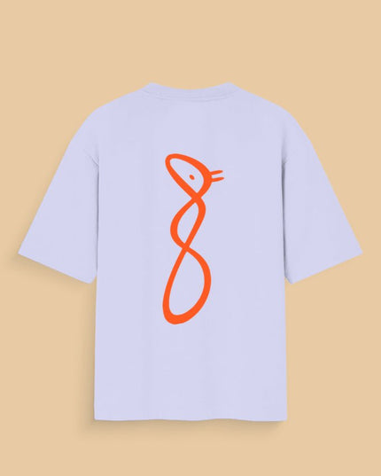 Noir Muse Graphic Oversized T-Shirt – White | 100% Cotton | Relaxed Fit Unisex Tee - Peepri