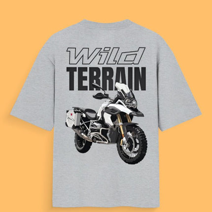 Bike Love Wild Terrain : Printed Oversized T-Shirt - Peepri