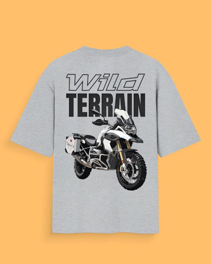 Bike Love Wild Terrain : Printed Oversized T-Shirt - Peepri