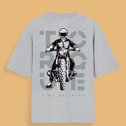 Bike Love Torque : Printed Oversized T-Shirt - Peepri