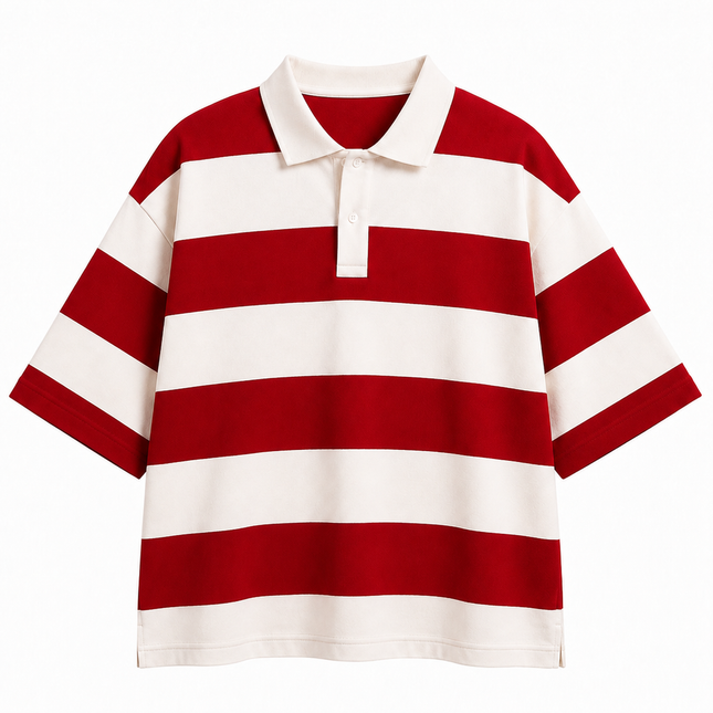 Red Theory : Simple. Bold. Timeless. | Red & White Striped Polo