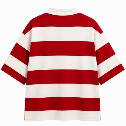 Red Theory : Simple. Bold. Timeless. | Red & White Striped Polo