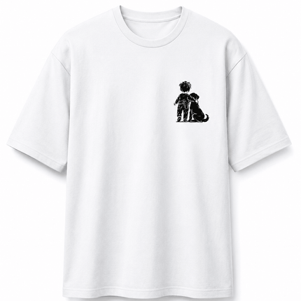 Dog Lover : Printed Oversized T-Shirt - Peepri