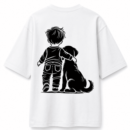 Dog Lover : Printed Oversized T-Shirt - Peepri