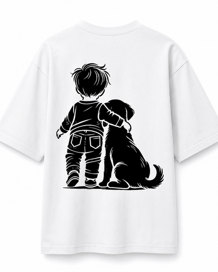 Dog Lover : Printed Oversized T-Shirt - Peepri