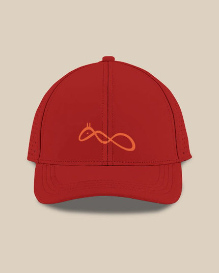 Official logo : Athletic Sports Cap – Black | Perforated Breathable Panels | Adjustable Unisex Fit - Peepri