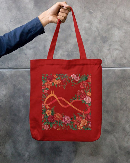 Official logo : Graphic Canvas Tote Bag : 100% Cotton | Secure Zipper Carry - All - Peepri