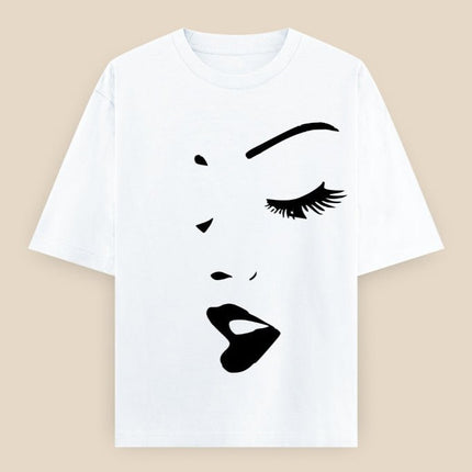 Face : Printed Oversized T-Shirt - Peepri