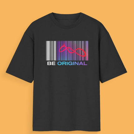Be Original Official Logo : Printed Oversized T-Shirt - Peepri