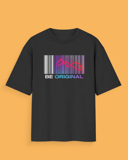 Be Original Official Logo : Printed Oversized T-Shirt - Peepri