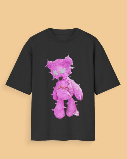 Good Boy Teddy : Printed Oversized T-Shirt - Peepri