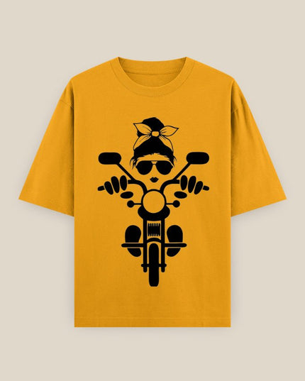 Ride Smart : Printed Oversized T-Shirt - Peepri