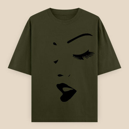 Face : Printed Oversized T-Shirt - Peepri