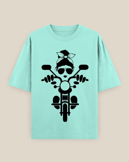 Ride Smart : Printed Oversized T-Shirt - Peepri