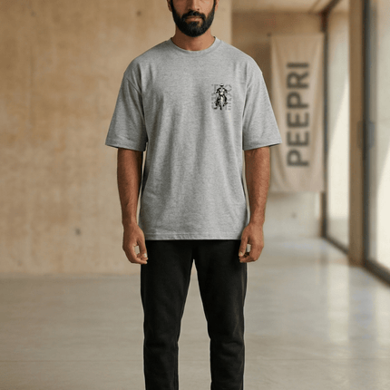 Bike Love Torque : Printed Oversized T-Shirt - Peepri