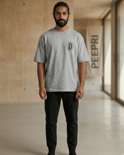 Bike Love Torque : Printed Oversized T-Shirt - Peepri