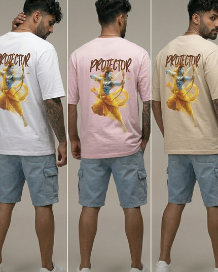 The Protector :  Printed Oversized T-Shirt