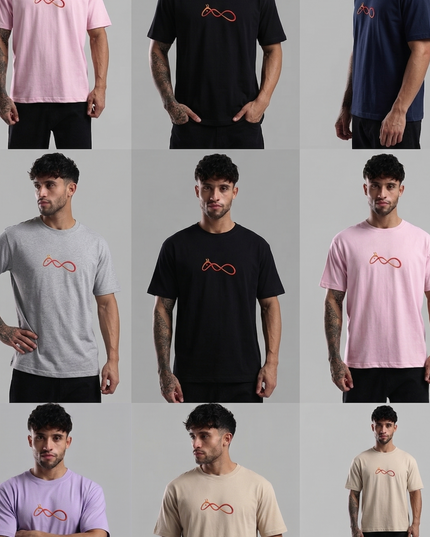 Official Peepri Logo : Thread Embroidery Oversized T-Shirt
