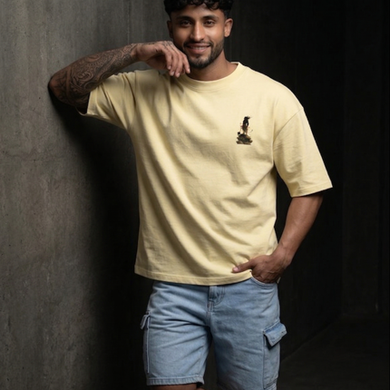 Lord Hanuman : Printed Oversized T-Shirt