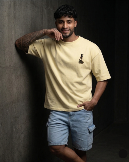 Lord Hanuman : Printed Oversized T-Shirt