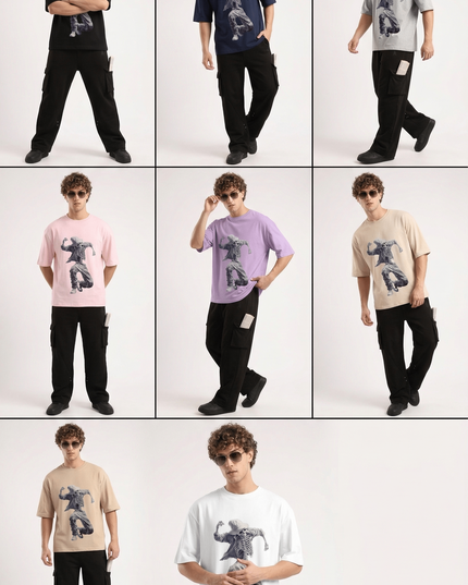 Michael Jackson : Graphic Oversized T-Shirt – White | 100% Cotton | Relaxed Fit Unisex Tee - Peepri