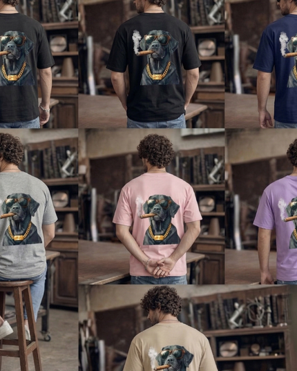 Boss Dog : Printed Oversized T-Shirt