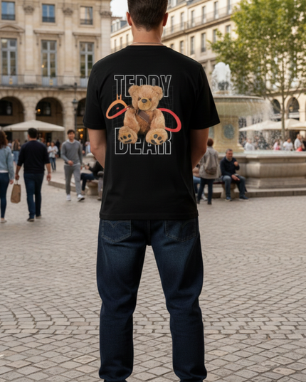 Teddy Bear :  Printed Oversized T-Shirt