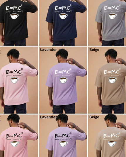 Coffee Lover : Printed Oversized T-Shirt
