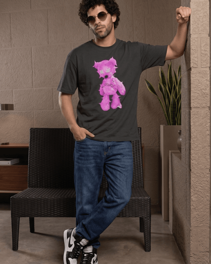 Good Boy Teddy : Printed Oversized T-Shirt - Peepri