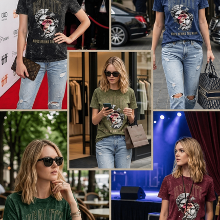Monkey Mix : Acid Washed Oversized T-Shirt | 100% Heavyweight Cotton | Relaxed Fit Unisex Tee - Peepri