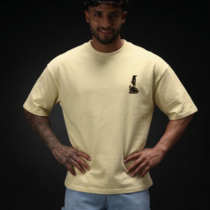 Lord Hanuman : Printed Oversized T-Shirt