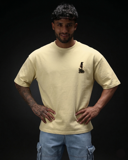 Lord Hanuman : Printed Oversized T-Shirt
