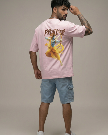 The Protector :  Printed Oversized T-Shirt