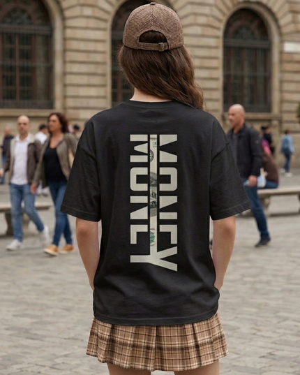 Long Hair Girl : Printed Oversized T-Shirt