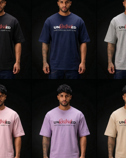 Unrestricted - Bike Lovers : Printed Oversized T-Shirt