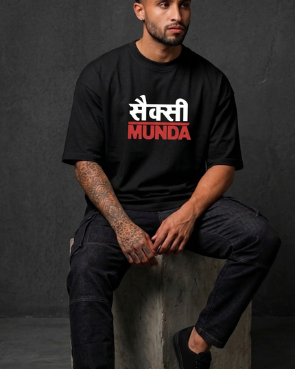 Bro Munda : Printed Oversized T-Shirt