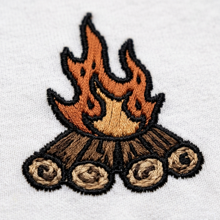 Camp Fire Logo : Ember Trail Icon