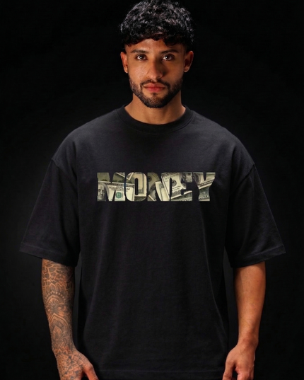 The Peepri "Money" Print Oversized Streetwear T-Shirt