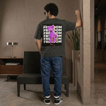 Good Boy Teddy : Printed Oversized T-Shirt - Peepri