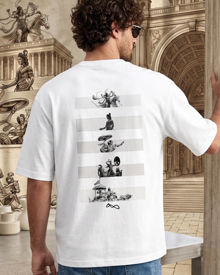 Mahabharat : Printed Oversized T-Shirt