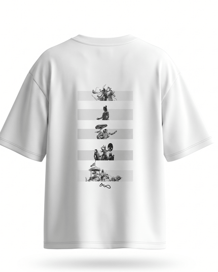 Mahabharat : Printed Oversized T-Shirt - Peepri