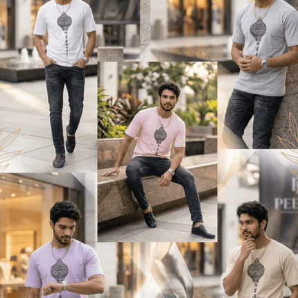 Lord Hanuman Gada : Printed Oversized T-Shirt - Peepri