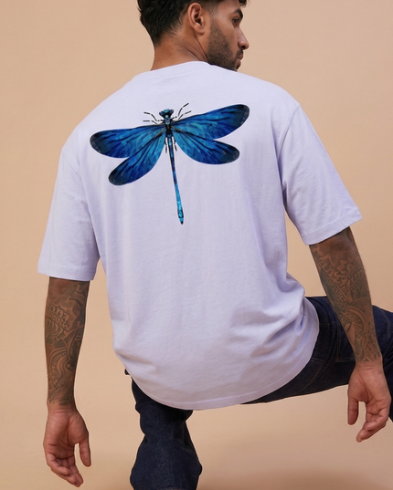 Dragon Fly : Printed Oversized T-Shirt