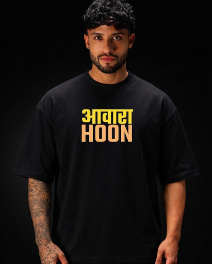 Awara Hoon : Printed Oversized T-Shirt