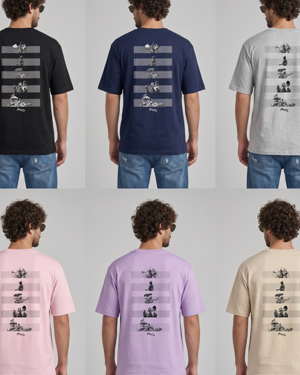 Mahabharat : Printed Oversized T-Shirt