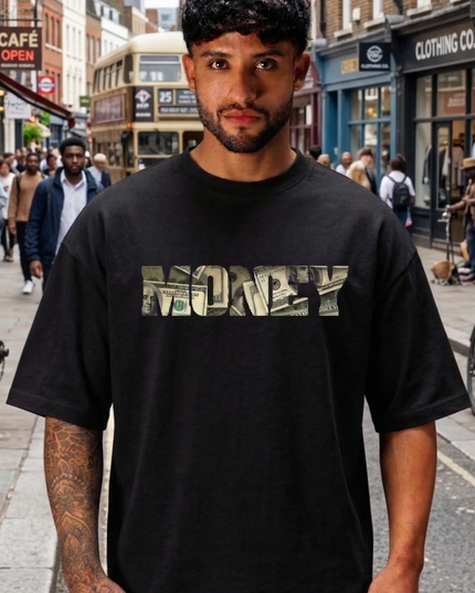 The Peepri "Money" Print Oversized Streetwear T-Shirt