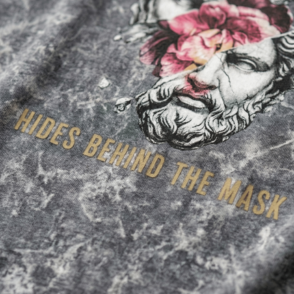 Monkey Mix : Acid Washed Oversized T-Shirt | 100% Heavyweight Cotton | Relaxed Fit Unisex Tee - Peepri