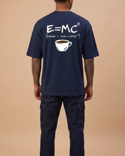 Coffee Lover : Printed Oversized T-Shirt