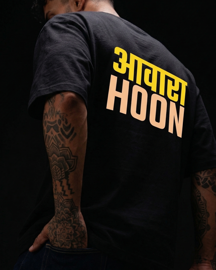 Awara Hoon : Printed Oversized T-Shirt